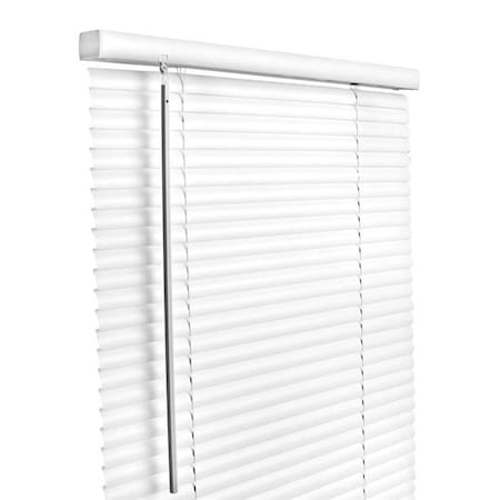 Living Accents 5005736 Vinyl 1 In. Mini-Blinds; 23 X 64 In. White Cordless